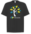 Футболка Оверсайз Україна - дерево Черный Футболка Оверсайз Україна - дерево Черный фото