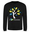 Світшот Україна - дерево Чорний фото