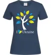 Женская футболка Україна - дерево Темно-синий Женская футболка Україна - дерево Темно-синий фото