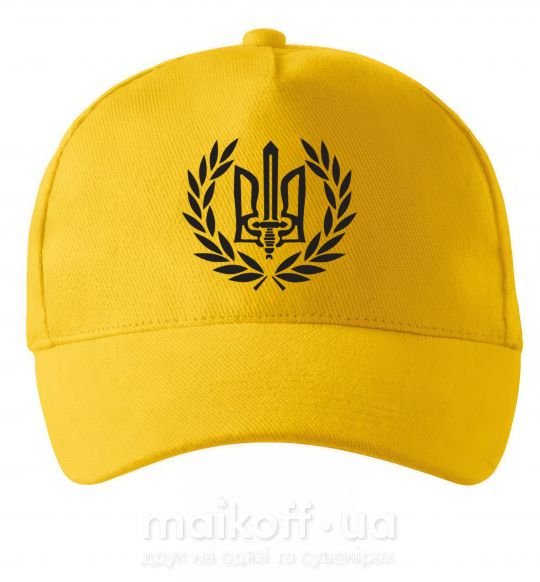 Кепка Україна тризуб-меч Сонячно жовтий фото