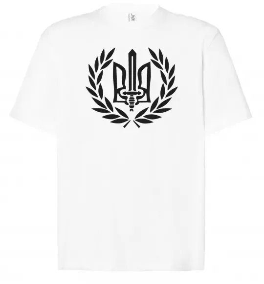 Футболка Оверсайз Україна тризуб-меч Белый фото