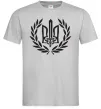 Мужская футболка Україна тризуб-меч Серый фото
