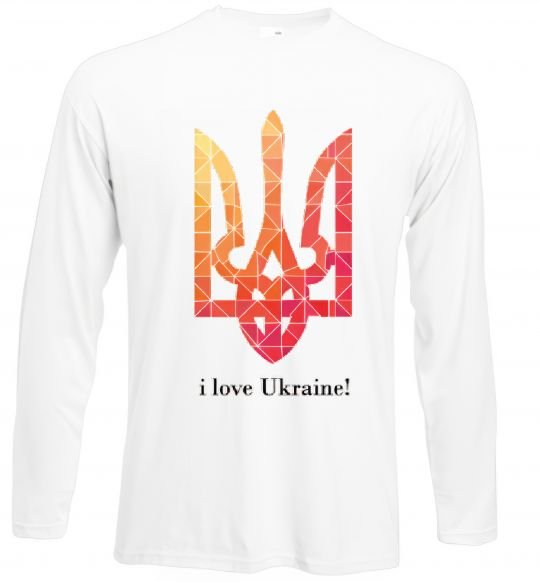 Реглан I love Ukraine Білий фото