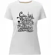 Жіноча преміум футболка Київ Білий фото