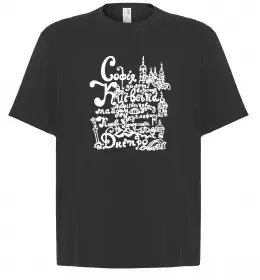 Футболка Оверсайз Київ каштан емблема Белый фото