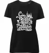 Жіноча преміум футболка Київ Чорний фото