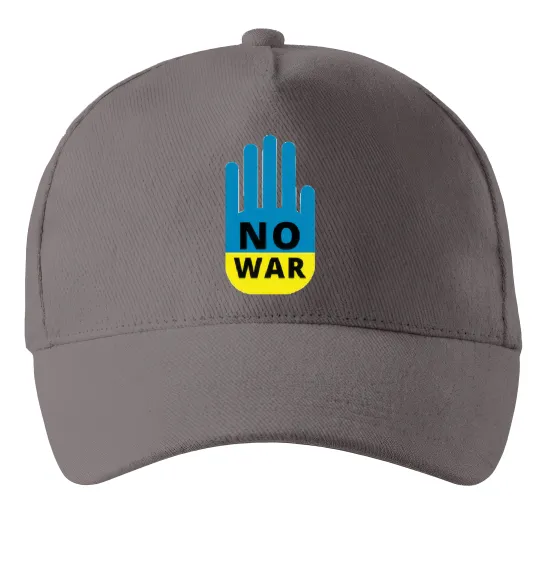 Кепка NO WAR Сірий фото