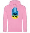 Мужская толстовка (худи) NO WAR Розовый фото