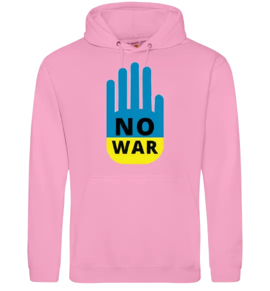 Женская толстовка (худи) NO WAR Розовый фото