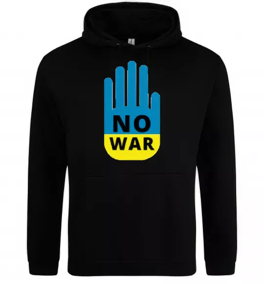 Женская толстовка (худи) NO WAR Черный фото