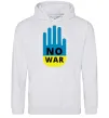 Женская толстовка (худи) NO WAR Серый меланж фото