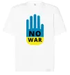 Футболка Оверсайз NO WAR Белый фото