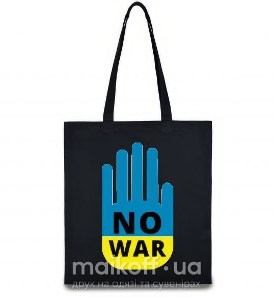 Еко-сумка NO WAR Чорний фото