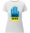 Женская премиум футболка NO WAR Белый фото
