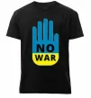 Мужская премиум футболка NO WAR Черный фото