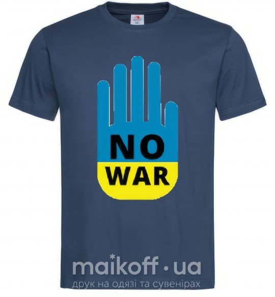 Чоловіча футболка NO WAR Темно-синій фото