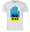 Чоловіча футболка NO WAR Білий фото