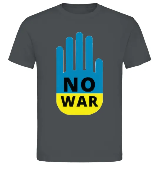 Мужская футболка NO WAR Графит фото