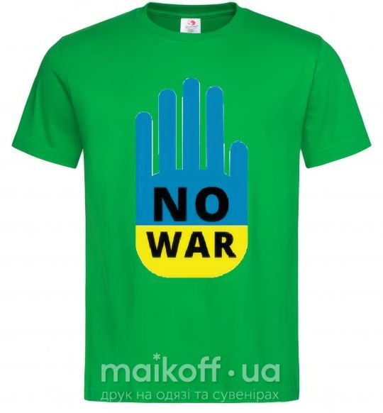 Чоловіча футболка NO WAR Зелений фото