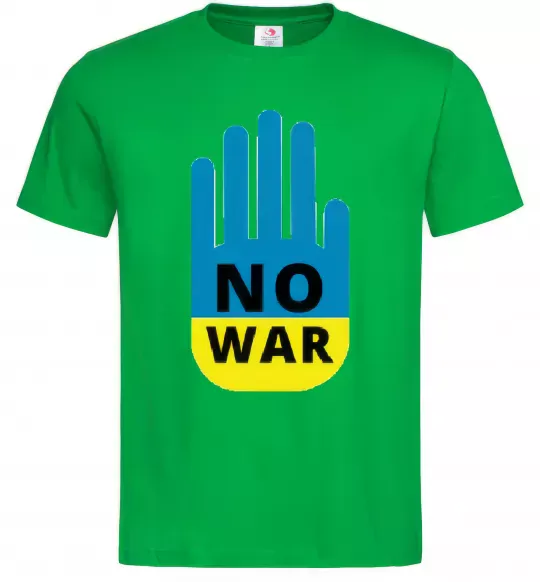 Мужская футболка NO WAR Зеленый фото