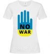 Жіноча футболка NO WAR Білий фото
