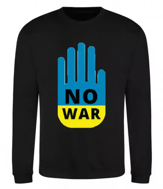 Свитшот NO WAR Черный фото