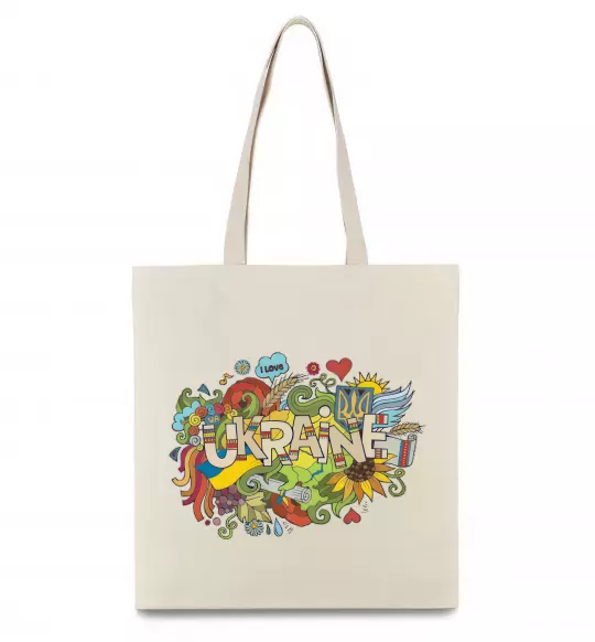 Эко-сумка Ukraine Бежевый фото