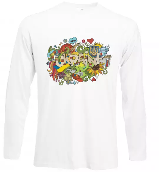 Лонгслив Ukraine Белый фото