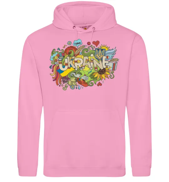 Чоловіча толстовка (худі) Ukraine Рожевий фото