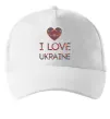 Кепка Вишиванка - I love Ukraine Белый Кепка Вишиванка - I love Ukraine Белый фото