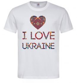 Мужская футболка Вишиванка - I love Ukraine