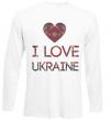 Реглан Вишиванка - I love Ukraine Білий фото