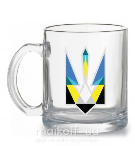 Чашка скляна Герб - геометрична фігура Прозорий фото
