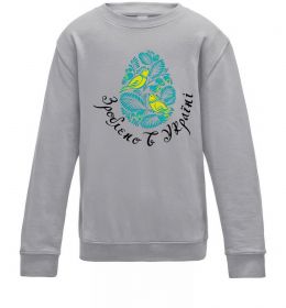 Детский Свитшот Петриківський роспис - пташки
