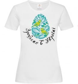 Женская футболка Петриківський роспис - пташки Женская футболка Петриківський роспис - пташки