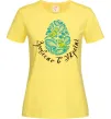 Жіноча футболка Петриківський роспис - пташки Лимонний Жіноча футболка Петриківський роспис - пташки Лимонний фото