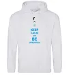 Чоловіча толстовка (худі) Keep calm and be Ukrainian (boy) Сірий меланж Чоловіча толстовка (худі) Keep calm and be Ukrainian (boy) Сірий меланж фото