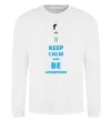 Свитшот Keep calm and be Ukrainian (boy) Белый фото