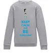 Детский Свитшот Keep calm and be Ukrainian (boy) Серый меланж фото