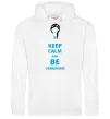 Женская толстовка (худи) Keep calm and be Ukrainian (girl) Белый фото