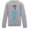 Дитячий світшот Keep calm and be Ukrainian (girl) Сірий меланж Дитячий світшот Keep calm and be Ukrainian (girl) Сірий меланж фото