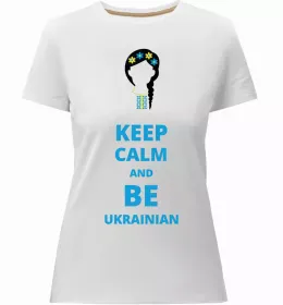 Женская премиум футболка Keep calm and love cats Белый фото