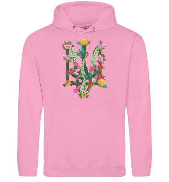 Жіноча толстовка (худі) Герб з квітками Рожевий фото
