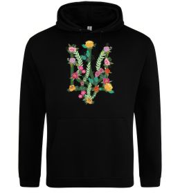 Женская толстовка (худи) Герб з квітками