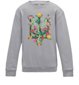 Дитячий світшот Герб з квітками