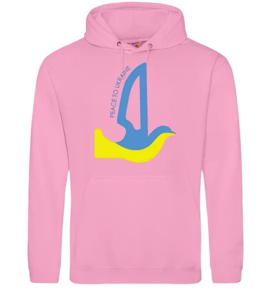 Жіноча толстовка (худі) Peace to Ukraine - голуб миру Рожевий фото