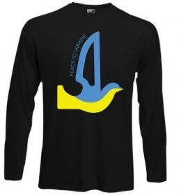 Лонгслів Peace to Ukraine - голуб миру Лонгслів Peace to Ukraine - голуб миру