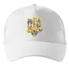 Кепка Герб з жовтими квітками Белый фото