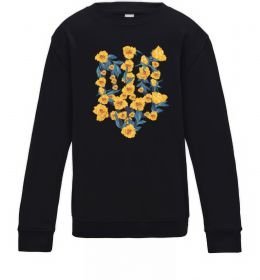 Дитячий світшот Герб з жовтими квітками Дитячий світшот Герб з жовтими квітками