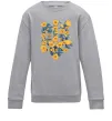 Детский Свитшот Герб з жовтими квітками Серый меланж Детский Свитшот Герб з жовтими квітками Серый меланж фото